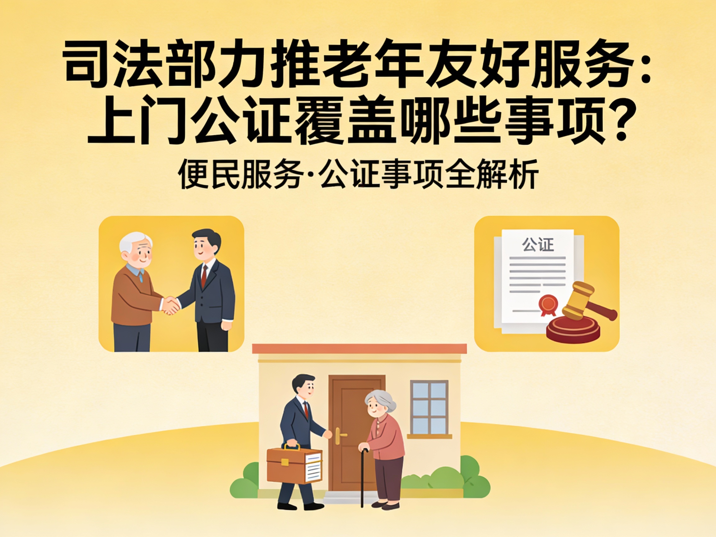 司法部力推老年友好公证服务：上门办理事项清单、预约流程及优惠政策全解析